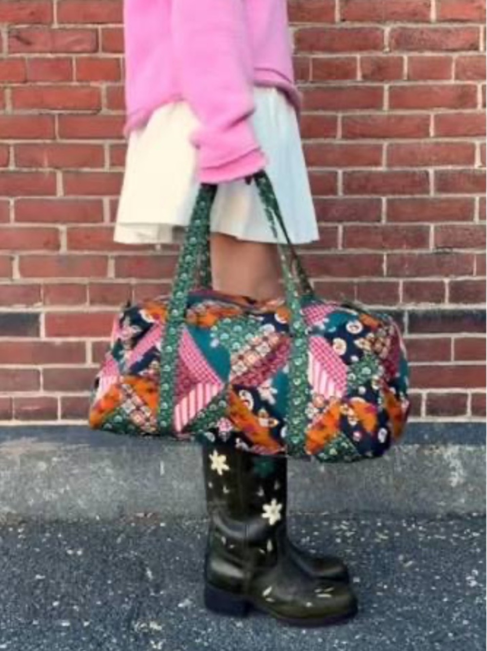 LAST ONE 🔥 Original Duffle Bag Vera Bradley x Anthro Diamond Patchwork Northstar